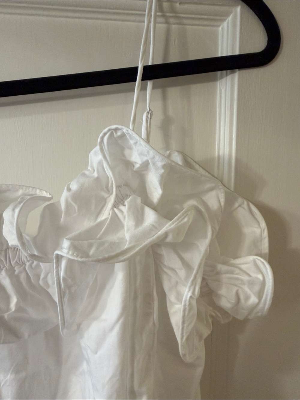 H&M White Ruffled Mini Dress - Picture 3 of 4